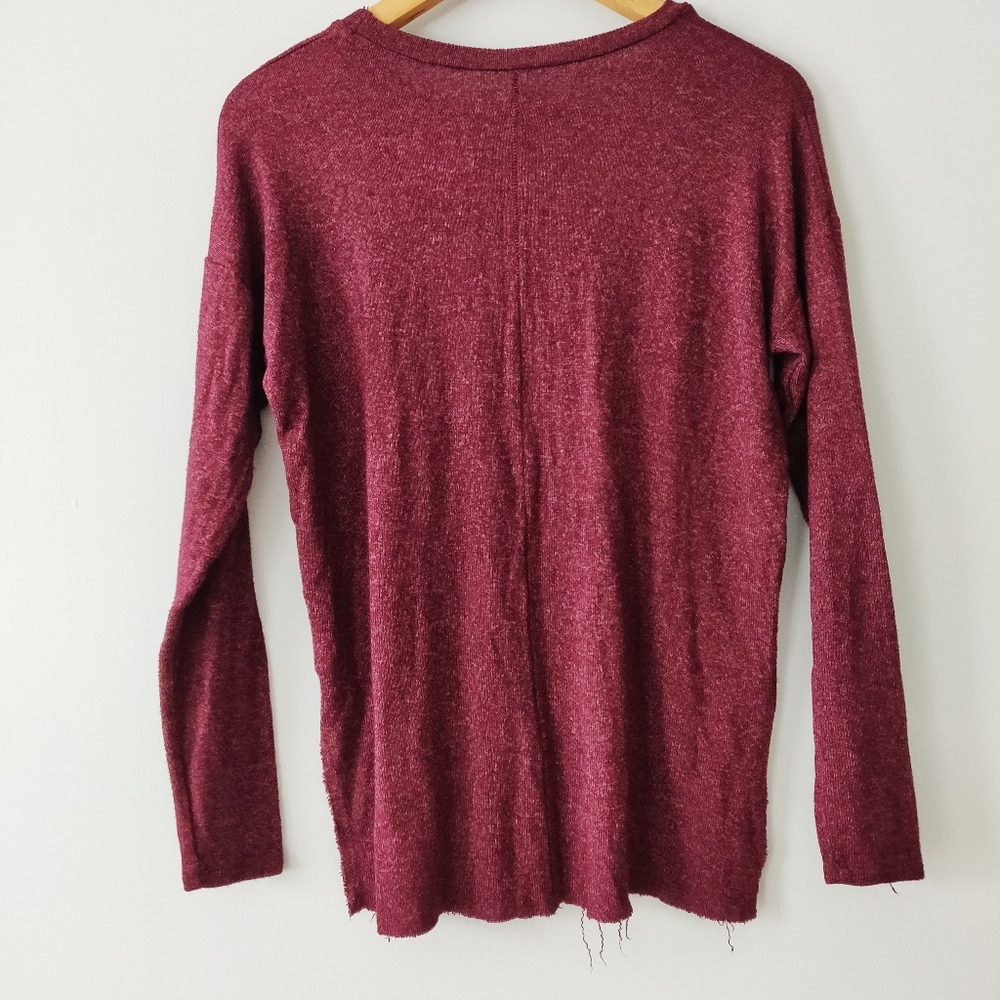 American Eagle Soft & Sexy plush maroon shirt - Picture 4 of 8